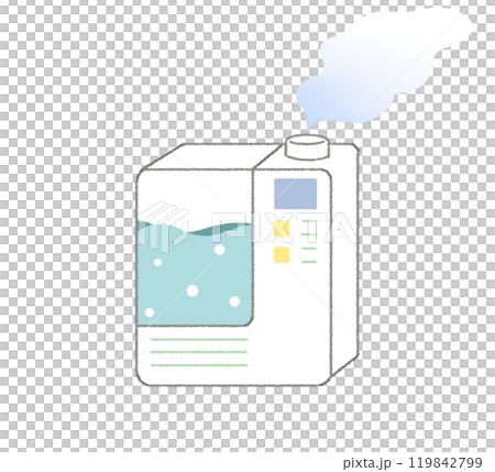 加湿器のイラスト素材 秋冬の乾燥対策 加湿器のイラスト素材 秋冬の乾燥対策 119842799