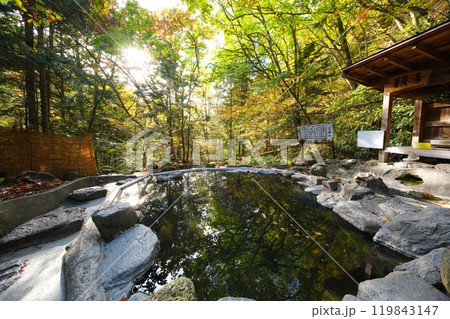 日本の秘湯　中房温泉　菩薩の湯 119843147
