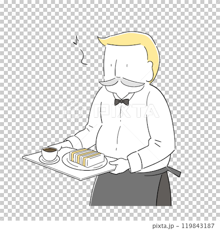 咖啡叔叔早上特製的蛋三明治 119843187