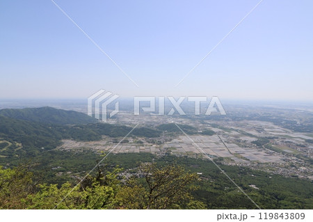 2024年5月の茨城県の筑波山の男体山山頂からの景色 119843809