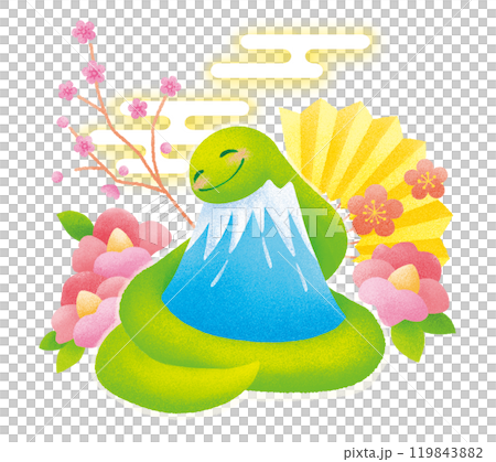 2025蛇年富士山透明材質 119843882