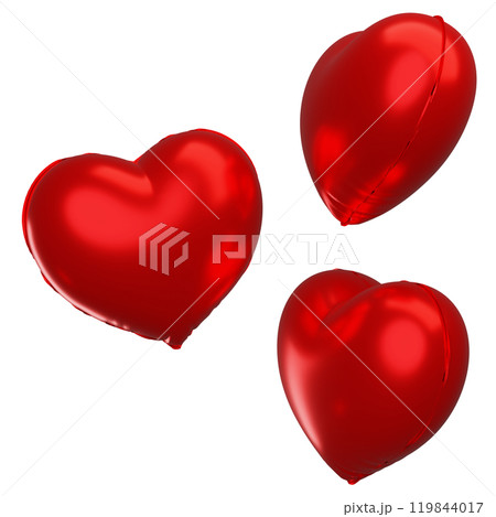 Heart Shaped balloon 3D graphic 119844017