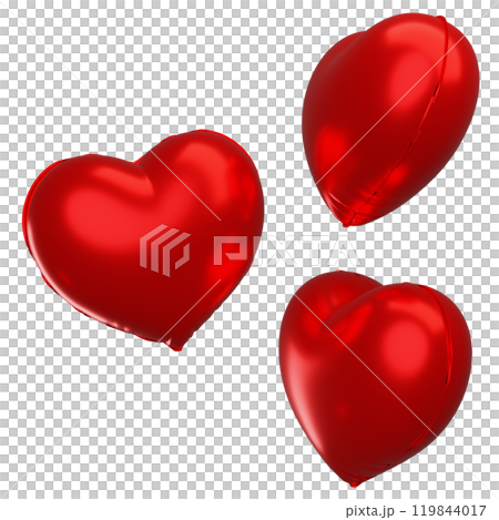 Heart Shaped balloon 3D graphic 119844017