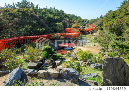高山稲荷神社 千本鳥居と参詣道 青森県 高山稲荷神社 千本鳥居と参詣道 青森県 119844889