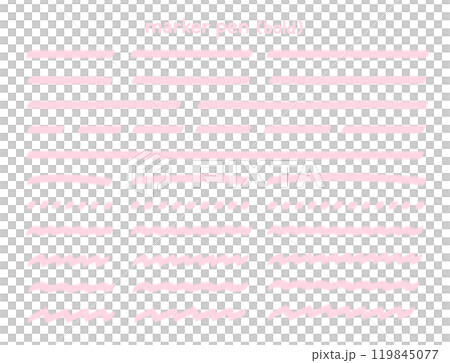 簡單可愛手繪線條標記套裝（粗線） 119845077