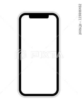 スマートフォンの正面イラスト 119846482