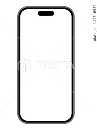 スマートフォンの正面イラスト 119846486