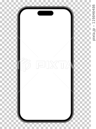 スマートフォンの正面イラスト 119846486