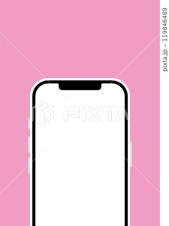スマートフォンの正面イラスト スマートフォンの正面イラスト 119846489