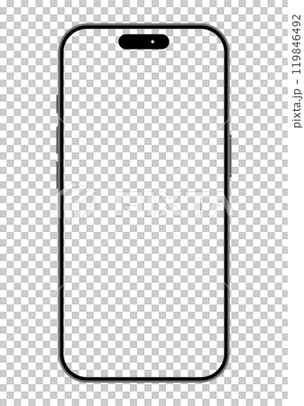 Smartphone front illustration 119846492