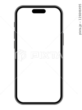 スマートフォンの正面イラスト スマートフォンの正面イラスト 119846495