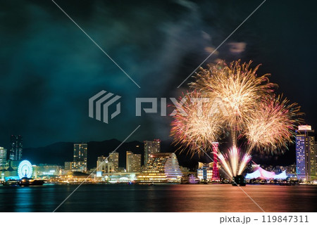 みなとHANABI2024神戸 花火 みなとHANABI2024神戸 花火 119847311