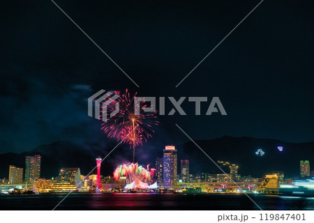 みなとHANABI2024神戸 花火 みなとHANABI2024神戸 花火 119847401