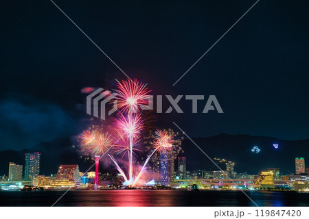 みなとHANABI2024神戸 花火 みなとHANABI2024神戸 花火 119847420