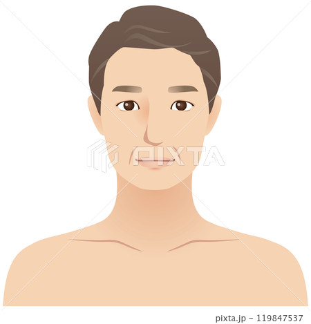 中年の男性　美容　老化 119847537
