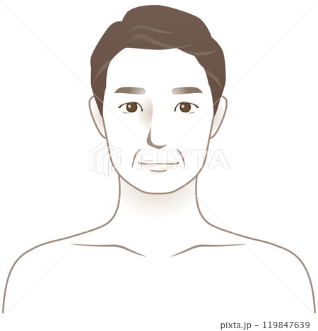 中年の男性 美容 老化 中年の男性 美容 老化 119847639
