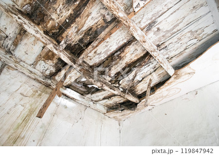 Old wooden ceiling Old wooden ceiling 119847942