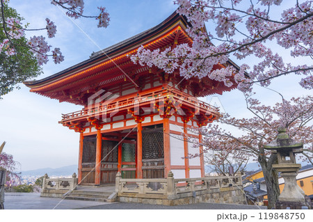 満開の桜と清水寺 仁王門 満開の桜と清水寺 仁王門 119848750