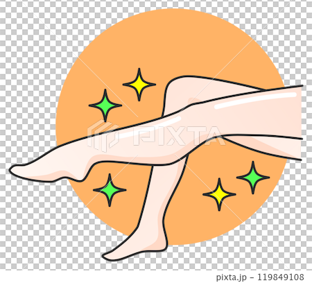 Illustration of healthy and beautiful female legs with beauty treatments and skin care Illustration of healthy and beautiful female legs with beauty treatments and skin care 119849108