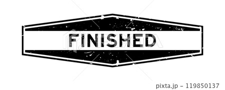 Grunge black finished word hexagon rubber seal stamp on white background Grunge black finished word hexagon rubber seal stamp on white background 119850137