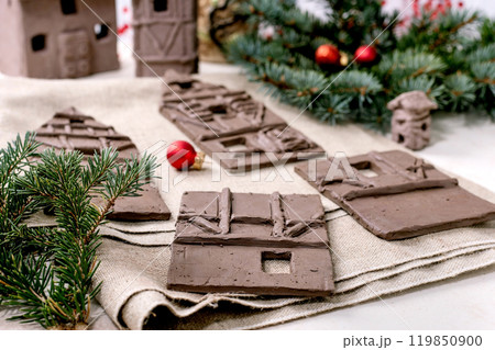 Handcrafted clay pieces DIY clay Christmas workshop Handcrafted clay pieces DIY clay Christmas workshop 119850900