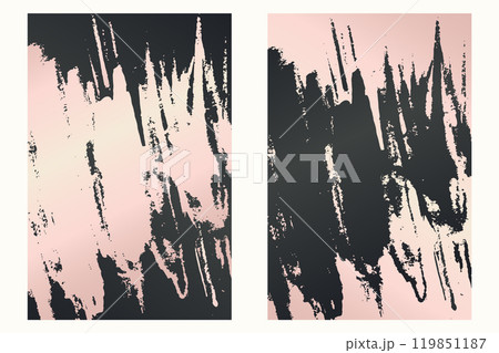 Pink grunge banner template with strokes Pink grunge banner template with strokes 119851187
