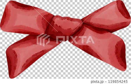 Coquette red ribbon bow 119854245