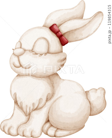 Coquette Vintage rabbit statue 119854315