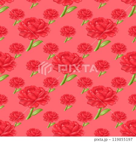 seamless pattern with pink peonies seamless pattern with pink peonies 119855197