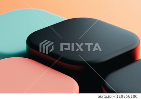 Colorful Geometric Background with Interlocking Circles Colorful Geometric Background with Interlocking Circles 119856180