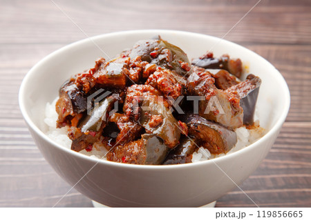 麻婆茄子丼 麻婆茄子丼 119856665