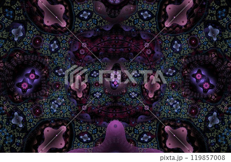 Abstract fractal image on the black background Abstract fractal image on the black background 119857008