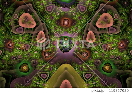Abstract fractal image on the colorful background Abstract fractal image on the colorful background 119857020