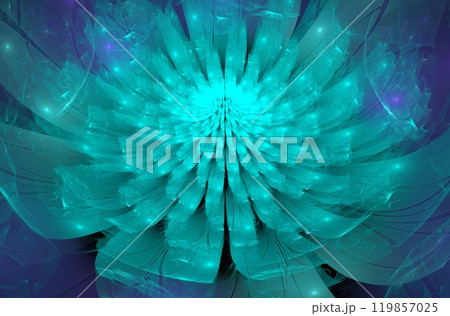 Abstract fractal image on the dark blue background Abstract fractal image on the dark blue background 119857025