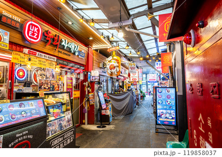 韓国ソウル広蔵市場 119858037