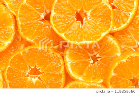 Orange fruit pattern. Healthy food background, directly above. 119859360