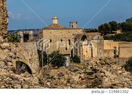 The abandoned village of Craco in Basilicata, Italy The abandoned village of Craco in Basilicata, Italy 119861302