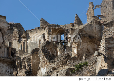 The abandoned village of Craco in Basilicata, Italy The abandoned village of Craco in Basilicata, Italy 119861306
