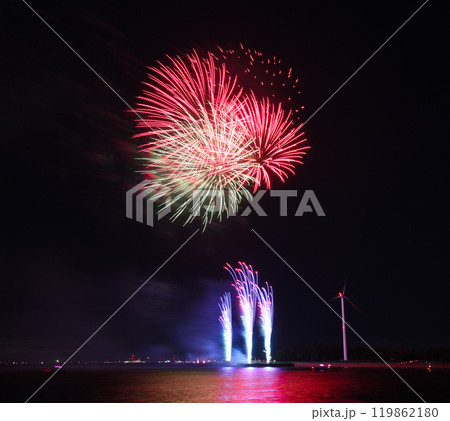 秋の花火 新舞子海岸 秋の花火 新舞子海岸 119862180