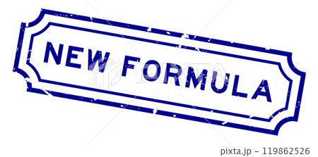 Grunge blue new formula word rubber seal stamp on white background Grunge blue new formula word rubber seal stamp on white background 119862526