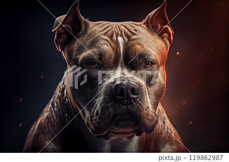 Agressive pitbull terrier Agressive pitbull terrier 119862987
