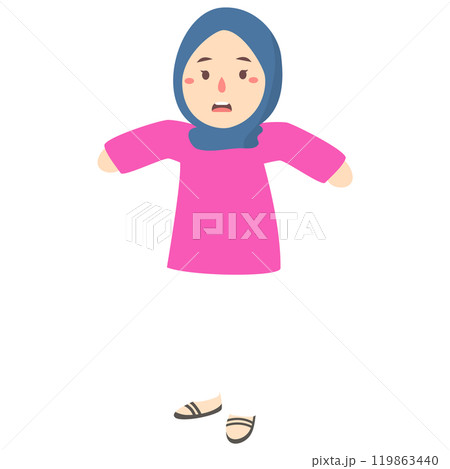 woman hijab shock expression 119863440