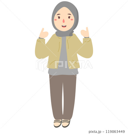 women girl double thumbs up 119863449