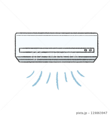 冷風が出ているエアコン 冷房 冷風が出ているエアコン 冷房 119863947