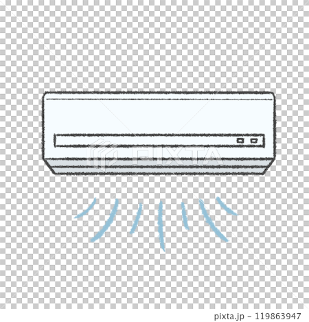 冷風が出ているエアコン 冷房 冷風が出ているエアコン 冷房 119863947