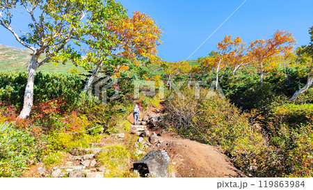 秋の御嶽山登山：田の原～金剛童子 119863984