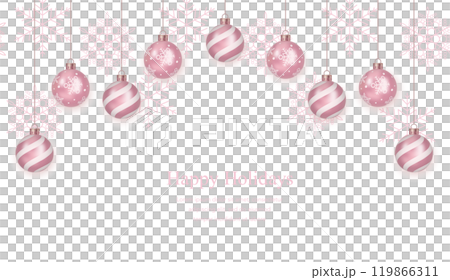 テキストスペース付きシームレスなクリスマスボールの背景 テキストスペース付きシームレスなクリスマスボールの背景 119866311