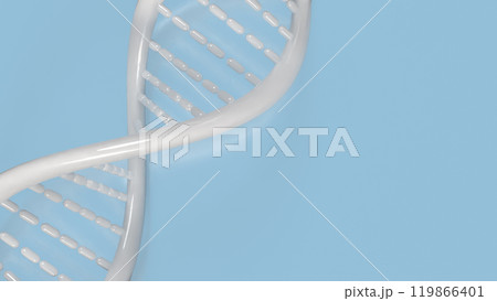 The white dna on blue background for sci or medical concept 3d rendering. The white dna on blue background for sci or medical concept 3d rendering. 119866401