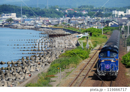 寝台特急「カシオペア」　室蘭本線・北舟岡駅 119866717