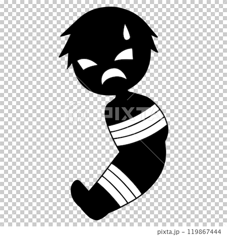 Image material of a captured villain Image material of a captured villain 119867444